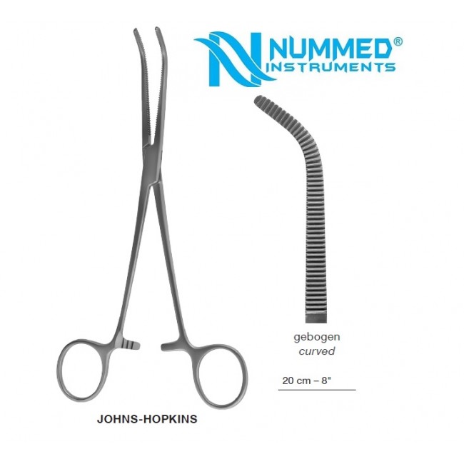 Johns-Hopkins Forceps,Curved, 20 cm Johns-Hopkins Forceps,Curved, 20 cm